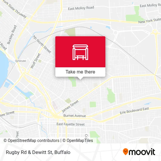 Rugby Rd & Dewitt St map