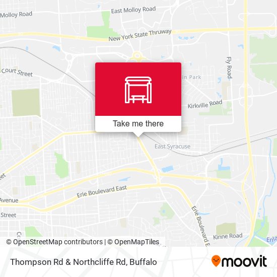 Thompson Rd & Northcliffe Rd map