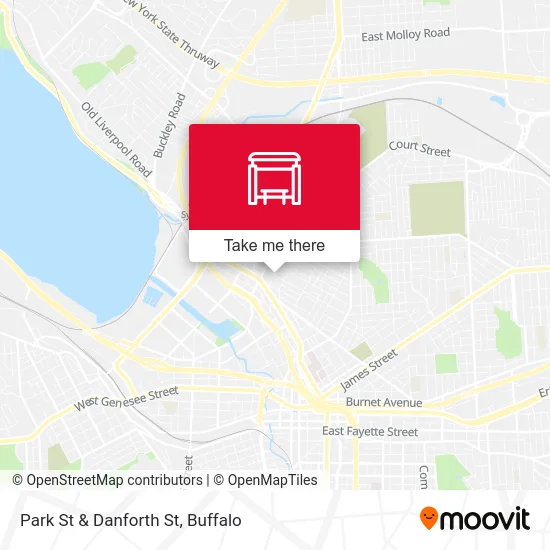 Park St & Danforth St map