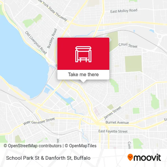 School Park St & Danforth St map