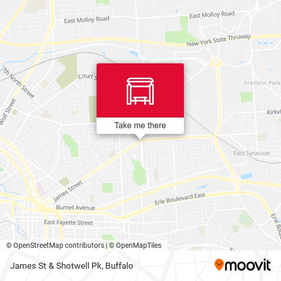 James St & Shotwell Pk map