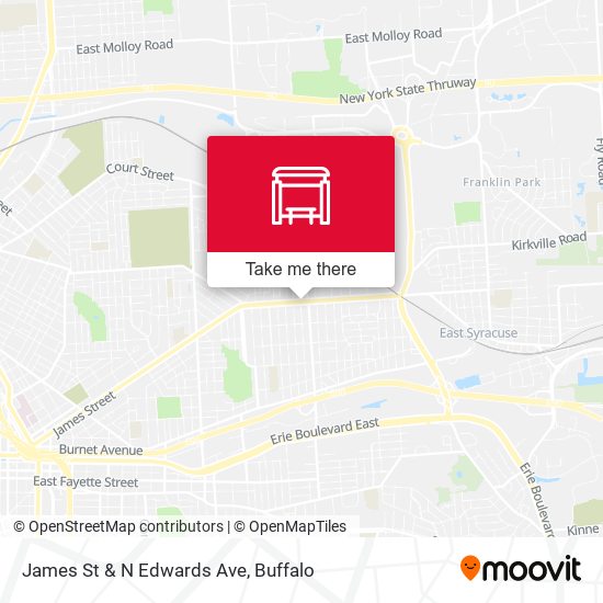 Mapa de James St & N Edwards Ave