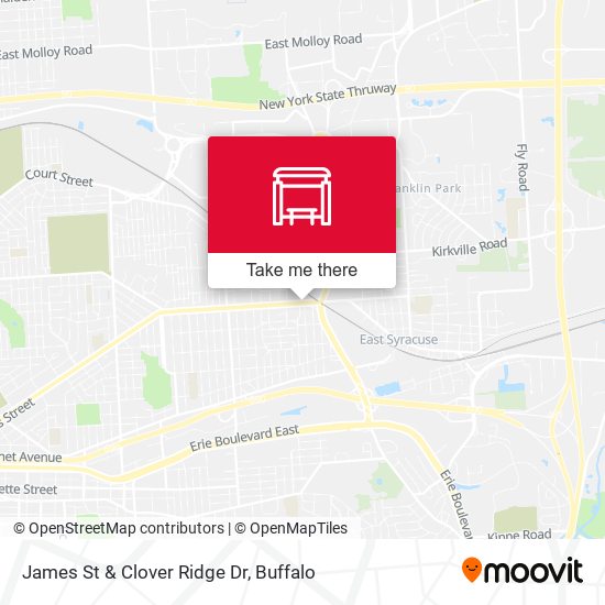 James St & Clover Ridge Dr map