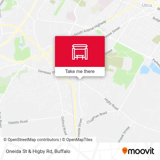 Oneida St & Higby Rd map