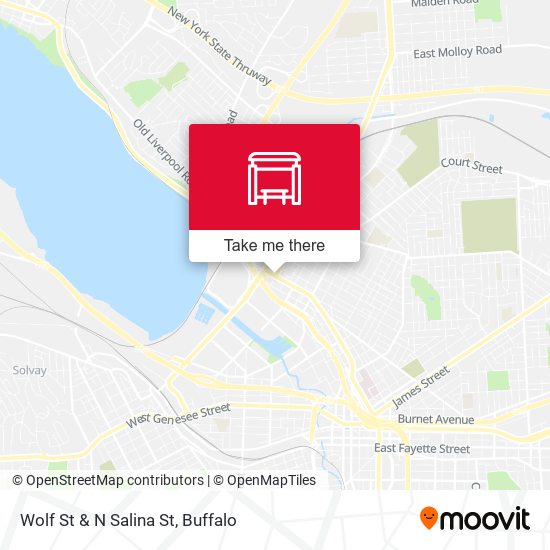 Mapa de Wolf St & N Salina St