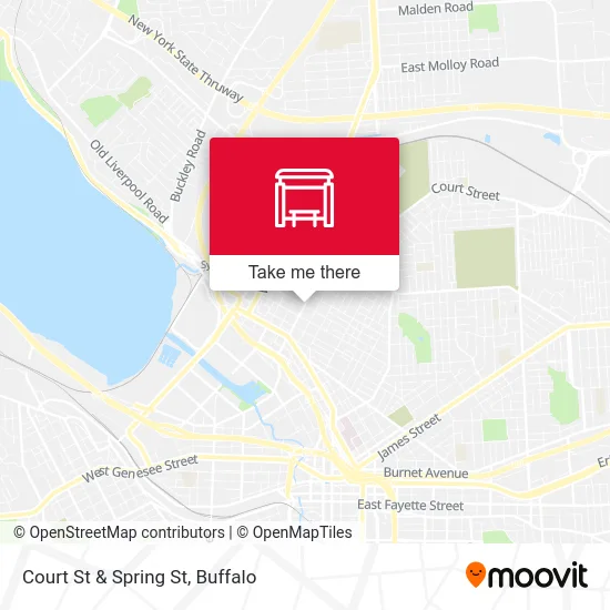 Court St & Spring St map