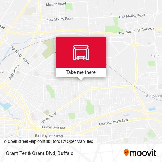 Grant Ter & Grant Blvd map