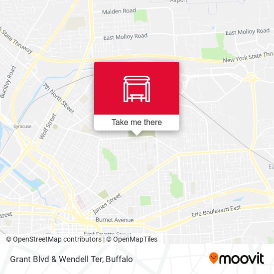 Grant Blvd & Wendell Ter map