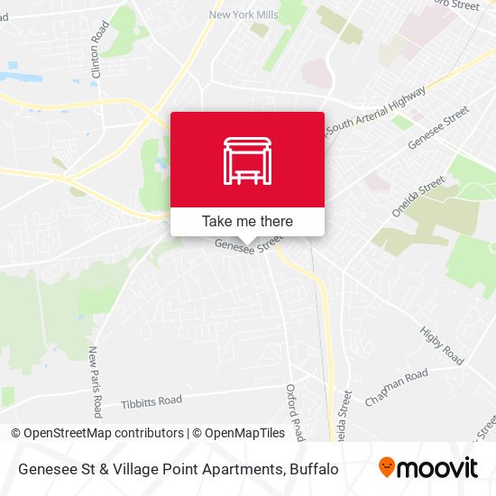 Mapa de Genesee St & Village Point Apartments