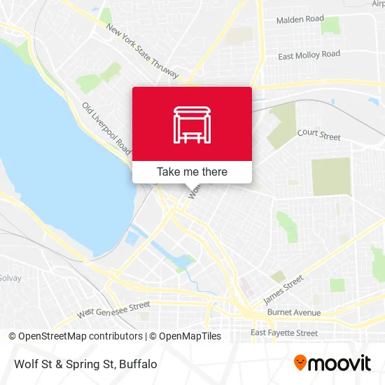 Mapa de Wolf St & Spring St