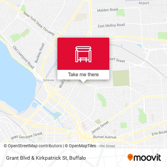 Grant Blvd & Kirkpatrick St map