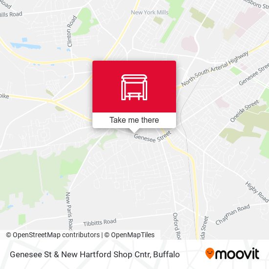 Genesee St & New Hartford Shop Cntr map