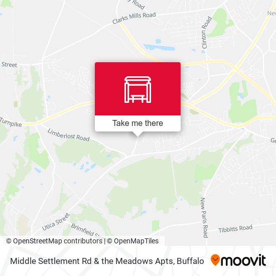 Mapa de Middle Settlement Rd & the Meadows Apts