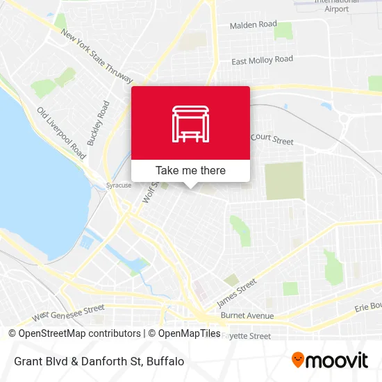 Grant Blvd & Danforth St map