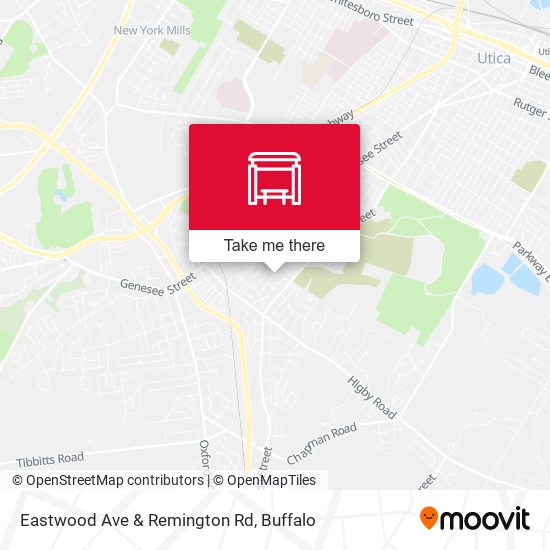 Eastwood Ave & Remington Rd map