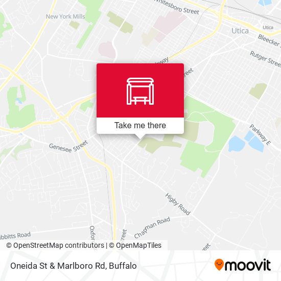 Oneida St & Marlboro Rd map