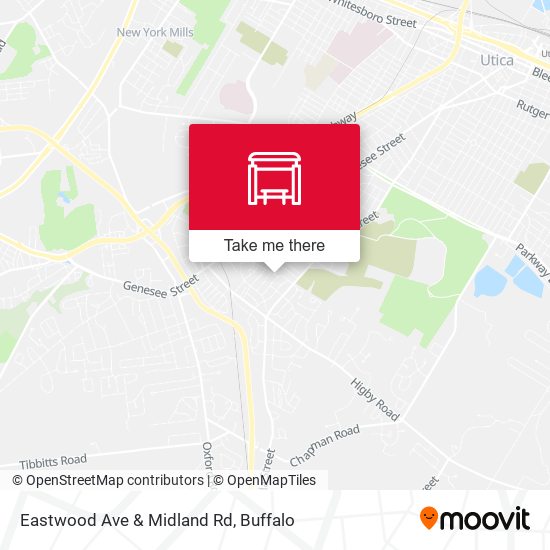 Eastwood Ave & Midland Rd map