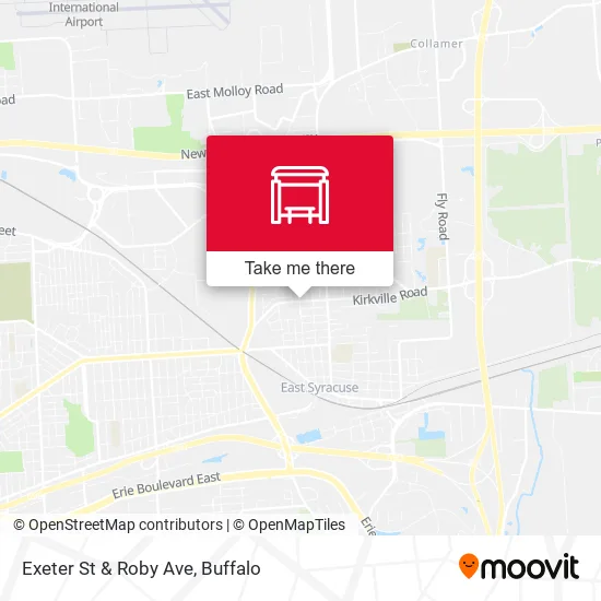 Exeter St & Roby Ave map
