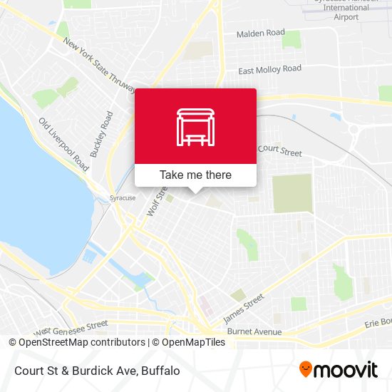 Court St & Burdick Ave map
