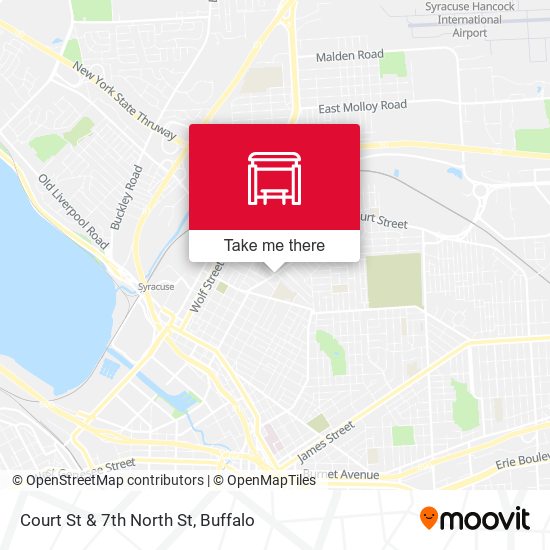 Court St & 7th North St map