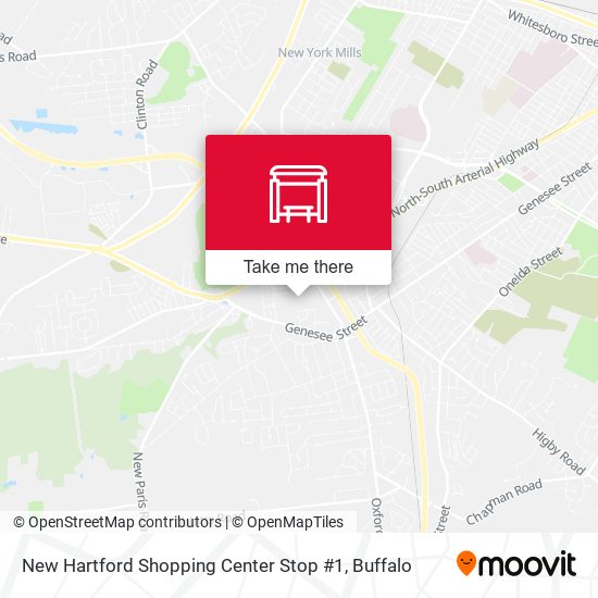 New Hartford Shopping Center Stop #1 map