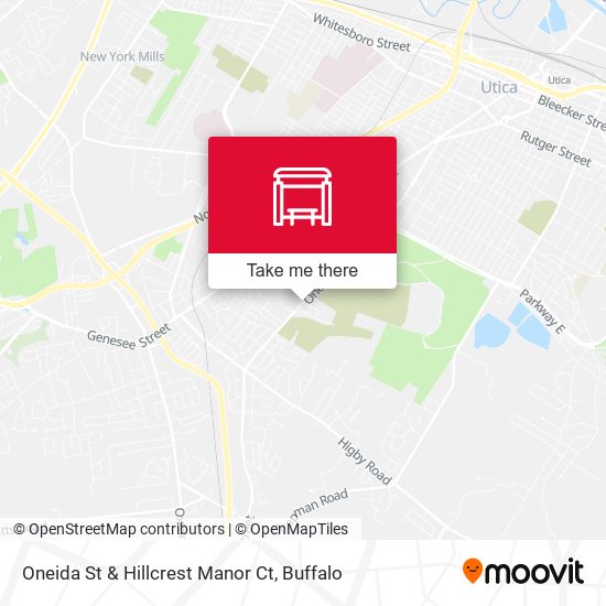Mapa de Oneida St & Hillcrest Manor Ct