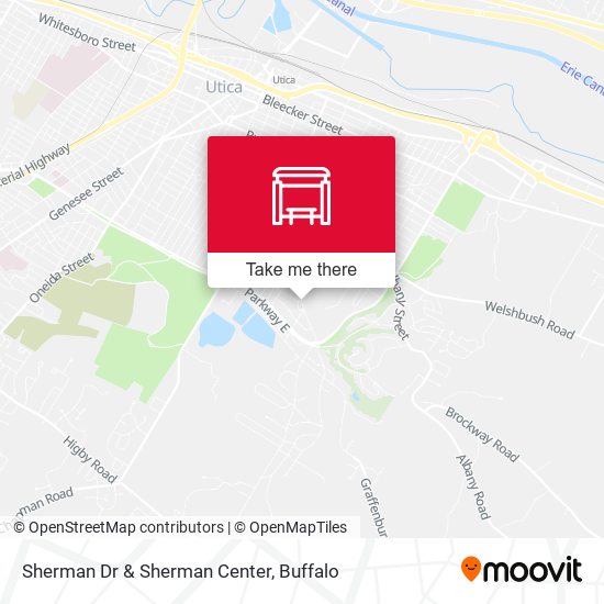 Sherman Dr & Sherman Center map