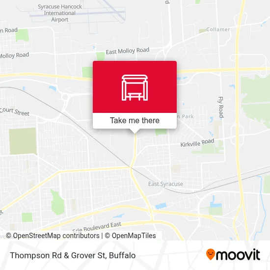 Thompson Rd & Grover St map