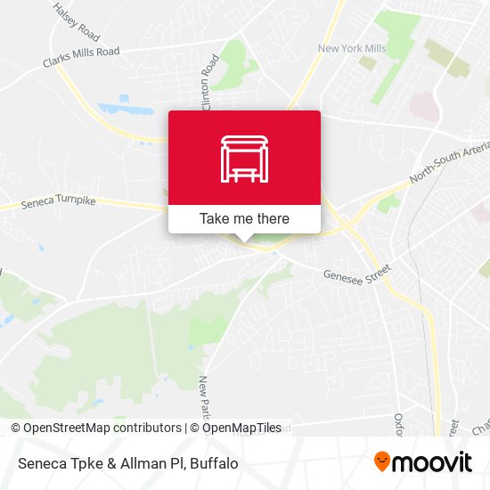 Seneca Tpke & Allman Pl map
