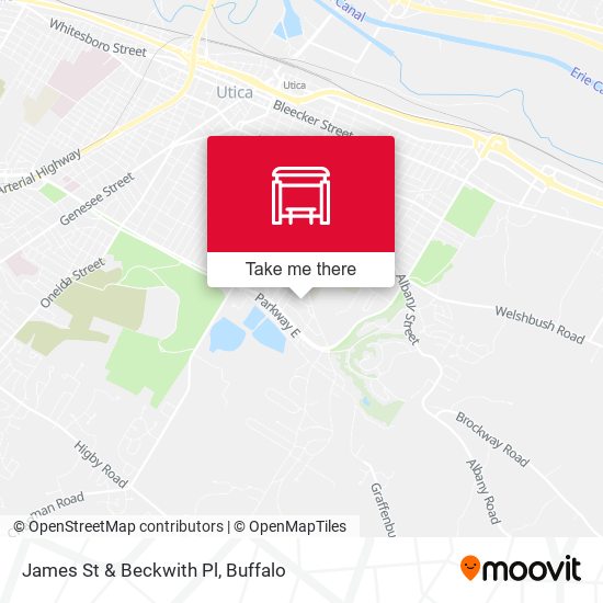 James St & Beckwith Pl map
