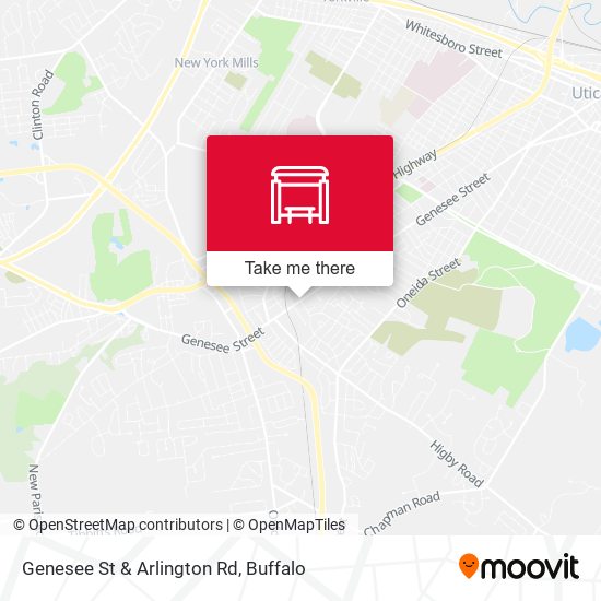 Genesee St & Arlington Rd map