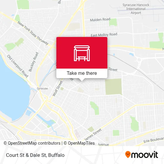 Court St & Dale St map