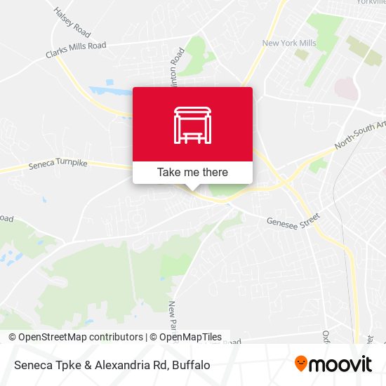 Seneca Tpke & Alexandria Rd map