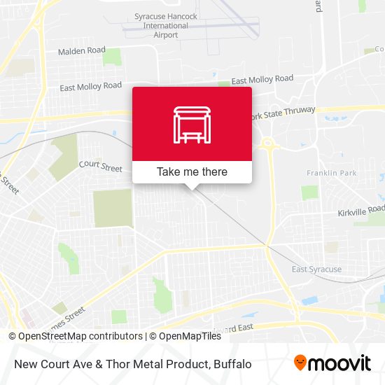 New Court Ave & Thor Metal Product map