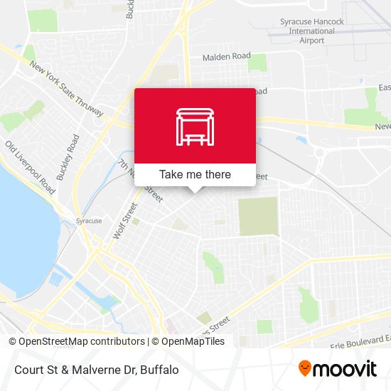 Court St & Malverne Dr map