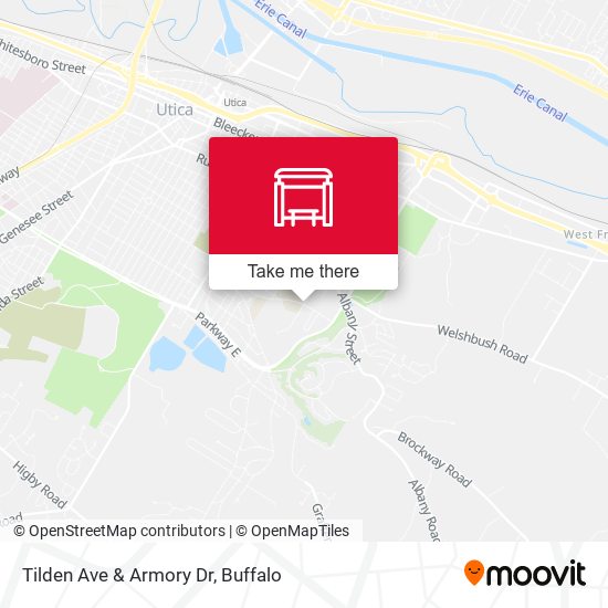 Tilden Ave & Armory Dr map