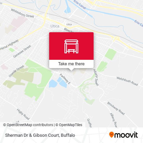 Sherman Dr & Gibson Court map