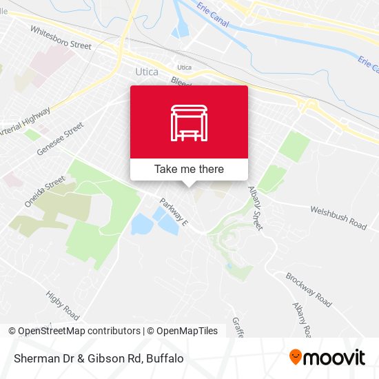Sherman Dr & Gibson Rd map