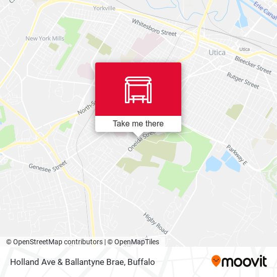 Holland Ave & Ballantyne Brae map