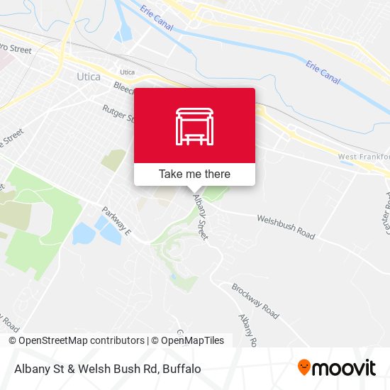 Albany St & Welsh Bush Rd map