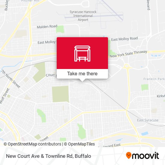 New Court Ave & Townline Rd map