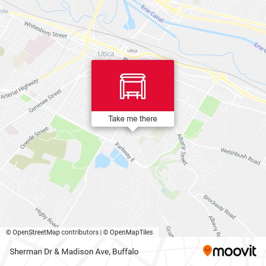 Sherman Dr & Madison Ave map