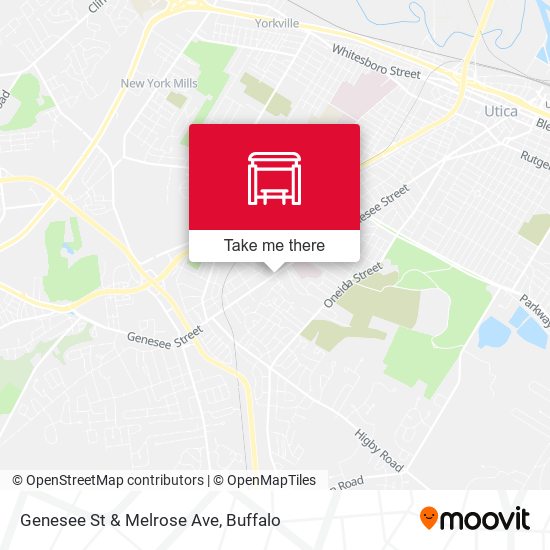 Genesee St & Melrose Ave map