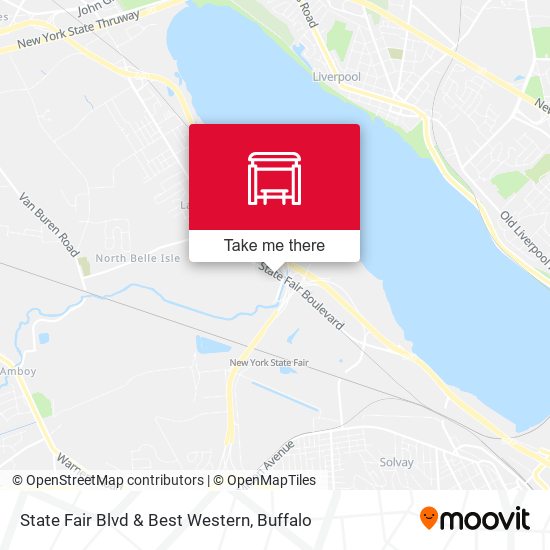 State Fair Blvd & Best Western map