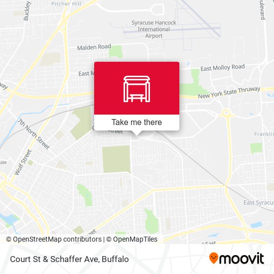 Court St & Schaffer Ave map