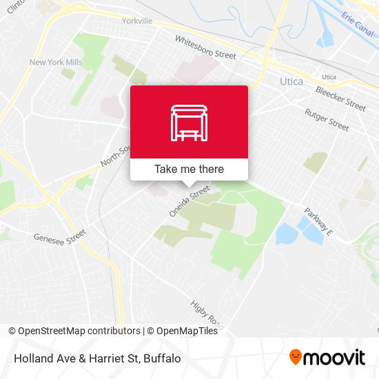 Holland Ave & Harriet St map