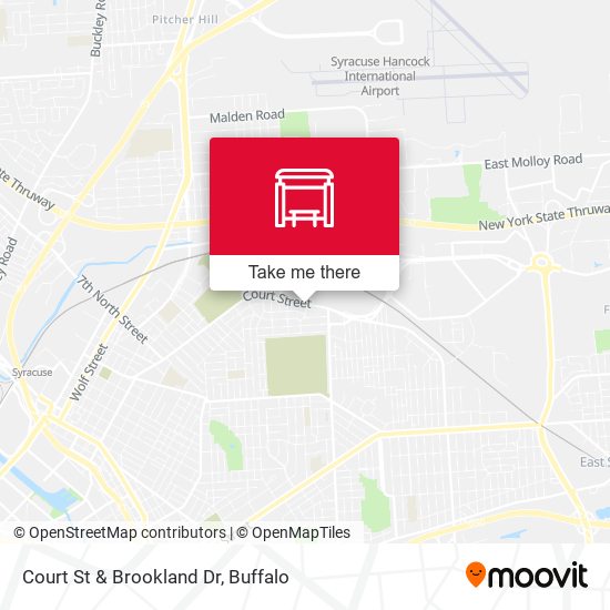Mapa de Court St & Brookland Dr
