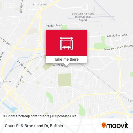 Mapa de Court St & Brookland Dr
