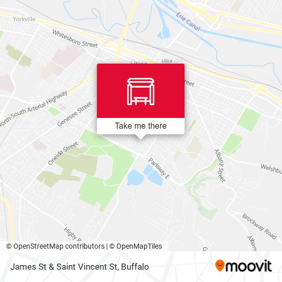 James St & Saint Vincent St map