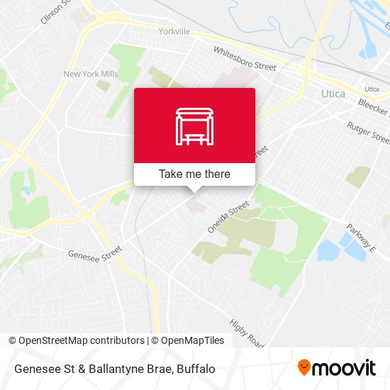 Genesee St & Ballantyne Brae map